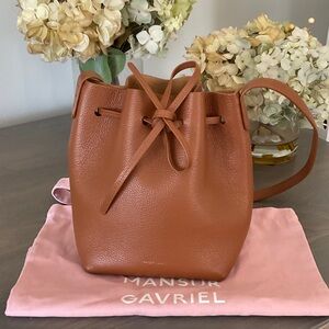 Mansur Gavriel Soft Mini Bucket Bag - Hazelnut